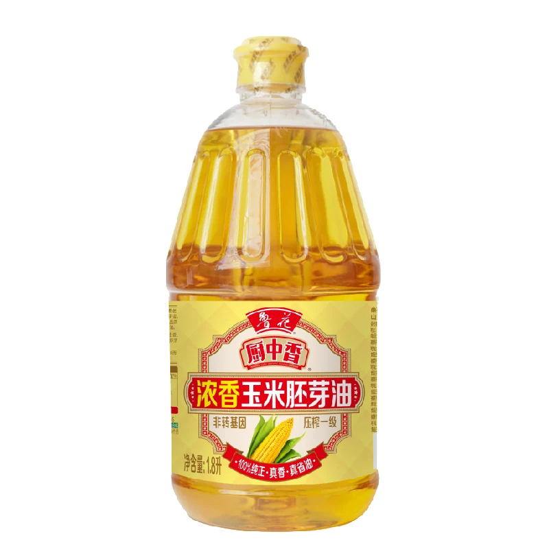 鲁花厨中香浓香玉米胚芽油 1.8L 商品素材图
