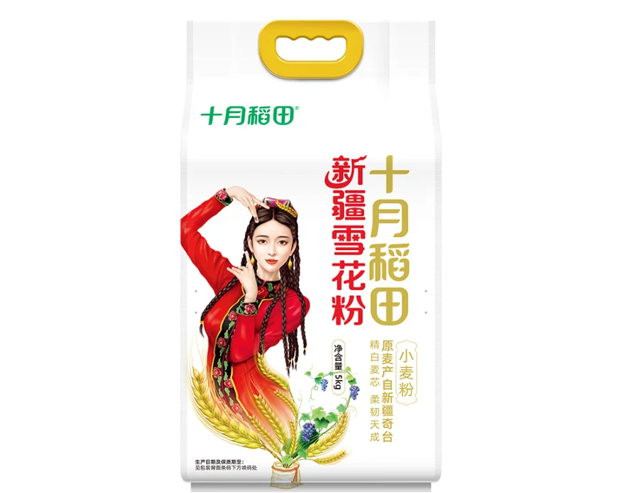 十月稻田新疆雪花小麦面粉 5kg 商品素材图